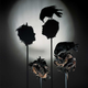 Illustration for article titled Gruesome shadow art transforms garbage and mummified rats into severed heads